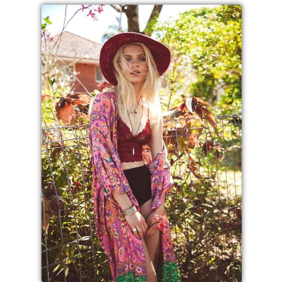 Arnhem Rare Vintage Wattlebird Kimono in Liberty - Picture 2 of 7